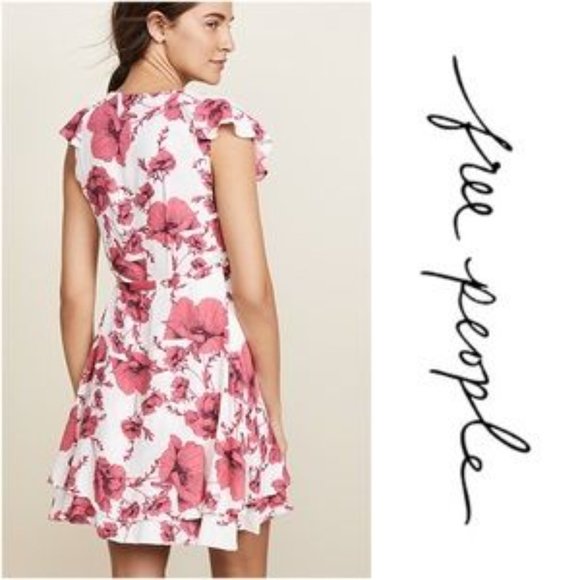 Free People French Quarter Printed Mini Dress XS - Picture 3 of 6